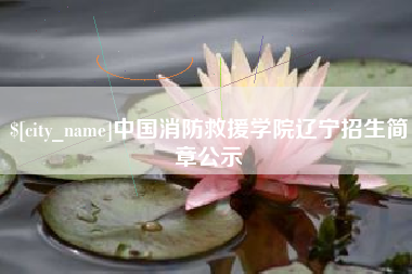 祁阳中国消防救援学院辽宁招生简章公示