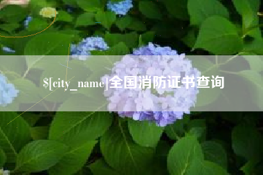祁阳全国消防证书查询