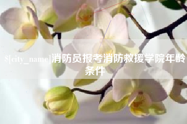 祁阳消防员报考消防救援学院年龄条件