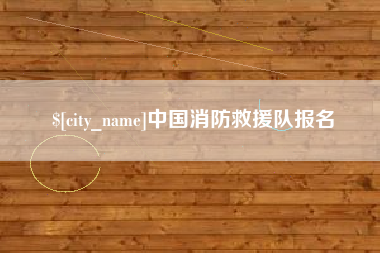 祁阳中国消防救援队报名