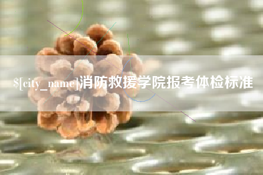 祁阳消防救援学院报考体检标准