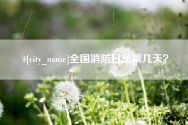 祁阳全国消防日是第几天？