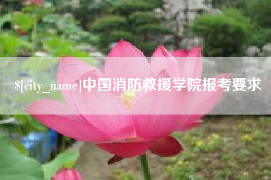 祁阳中国消防救援学院报考要求