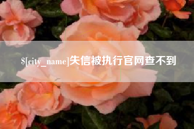 祁阳失信被执行官网查不到