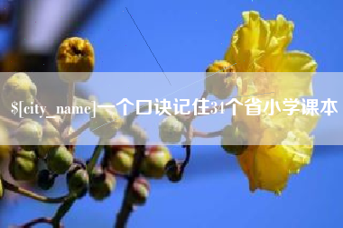 祁阳一个口诀记住34个省小学课本