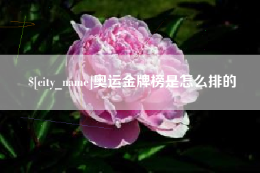 祁阳奥运金牌榜是怎么排的