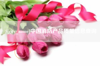 祁阳中国消防产品质量信息查询