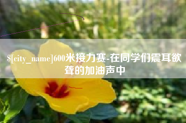 祁阳600米接力赛-在同学们震耳欲聋的加油声中