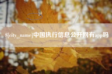 祁阳中国执行信息公开网有app吗