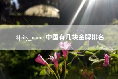 祁阳中国有几块金牌排名