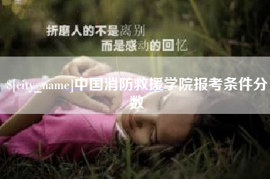 祁阳中国消防救援学院报考条件分数