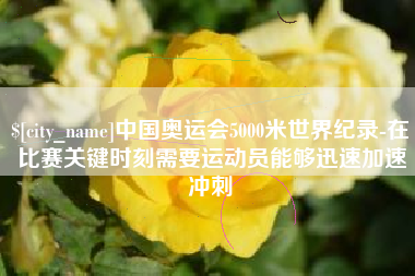 祁阳中国奥运会5000米世界纪录-在比赛关键时刻需要运动员能够迅速加速冲刺