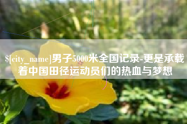 祁阳男子5000米全国记录-更是承载着中国田径运动员们的热血与梦想