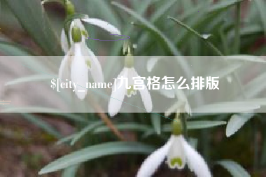 祁阳九宫格怎么排版