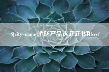 祁阳消防产品认证证书和cccf