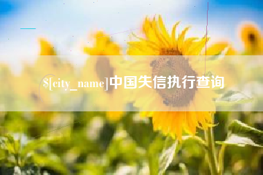 祁阳中国失信执行查询