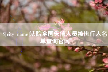 祁阳法院全国失信人员被执行人名单查询官网