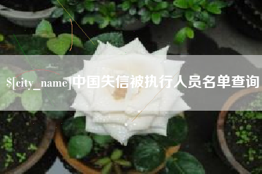 祁阳中国失信被执行人员名单查询