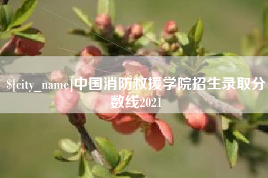 祁阳中国消防救援学院招生录取分数线2021