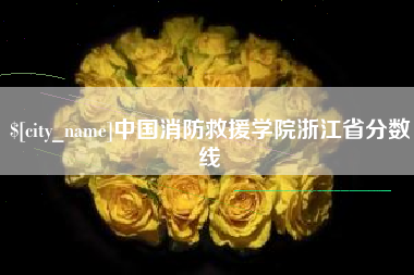 祁阳中国消防救援学院浙江省分数线