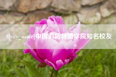 祁阳中国消防救援学院知名校友