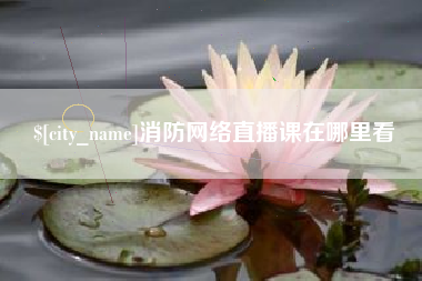 祁阳消防网络直播课在哪里看