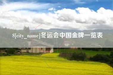 祁阳冬运会中国金牌一览表
