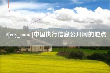 祁阳中国执行信息公开网的地点