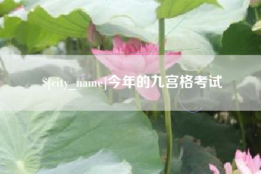 祁阳今年的九宫格考试