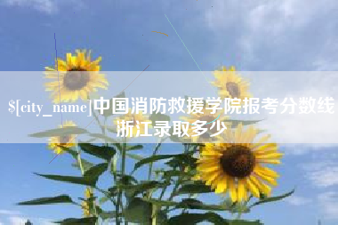 祁阳中国消防救援学院报考分数线浙江录取多少