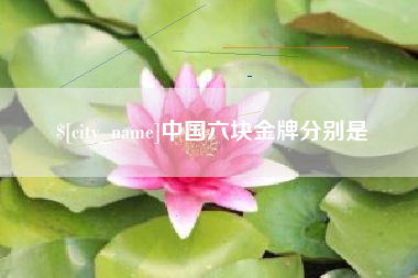 祁阳中国六块金牌分别是